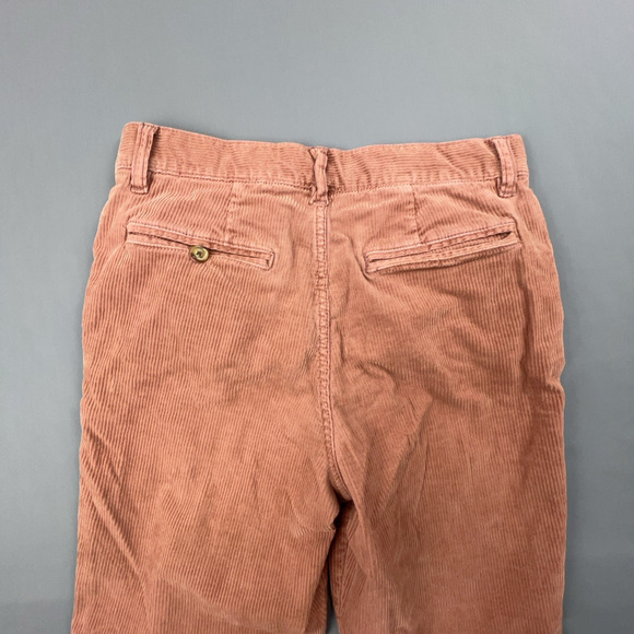 Faherty Brown Corduroy Pants Women 27 Relaxed Wide Leg Patch Pocket Casual - Picture 5 of 10